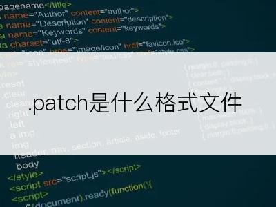 .patch是什么格式文件