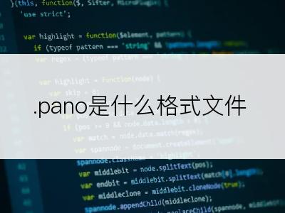 .pano是什么格式文件