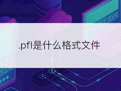 .pfl是什么格式文件