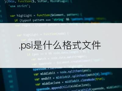 .psi是什么格式文件