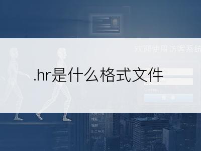 .hr是什么格式文件