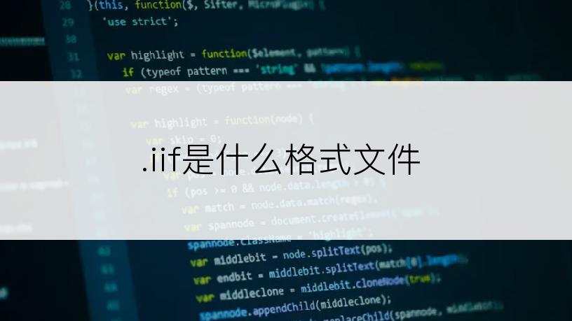 .iif是什么格式文件