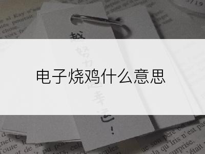 电子烧鸡什么意思