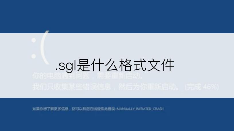 .sgl是什么格式文件