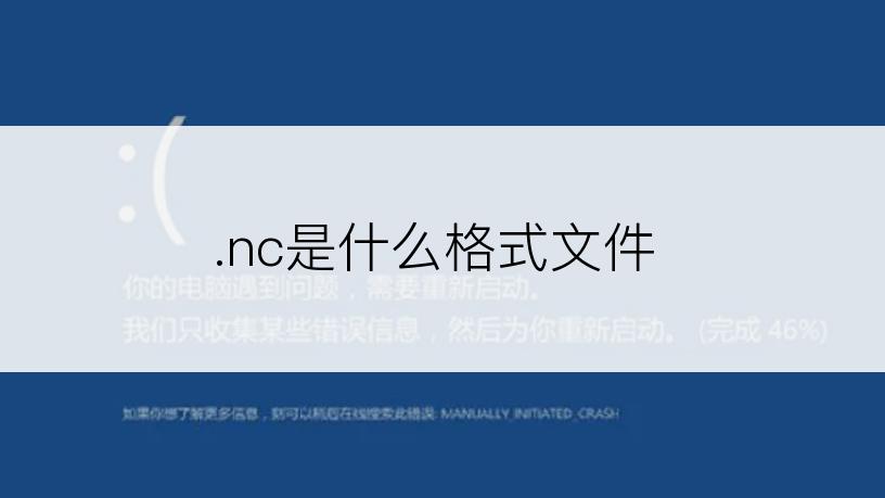 .nc是什么格式文件