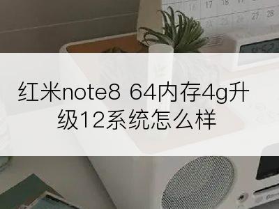 红米note8 64内存4g升级12系统怎么样