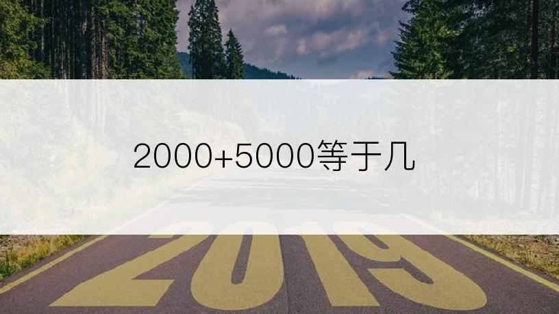 2000+5000等于几