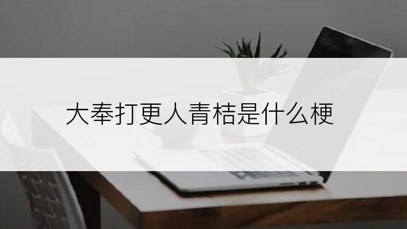 大奉打更人青桔是什么梗