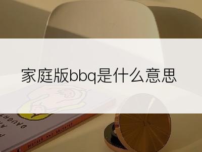 家庭版bbq是什么意思