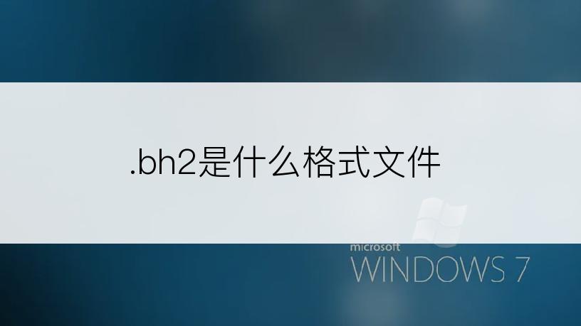 .bh2是什么格式文件