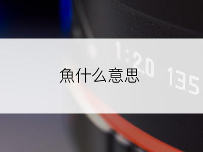 魚什么意思