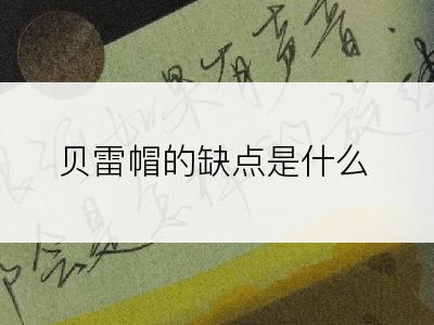 贝雷帽的缺点是什么