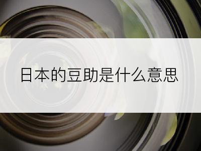 日本的豆助是什么意思