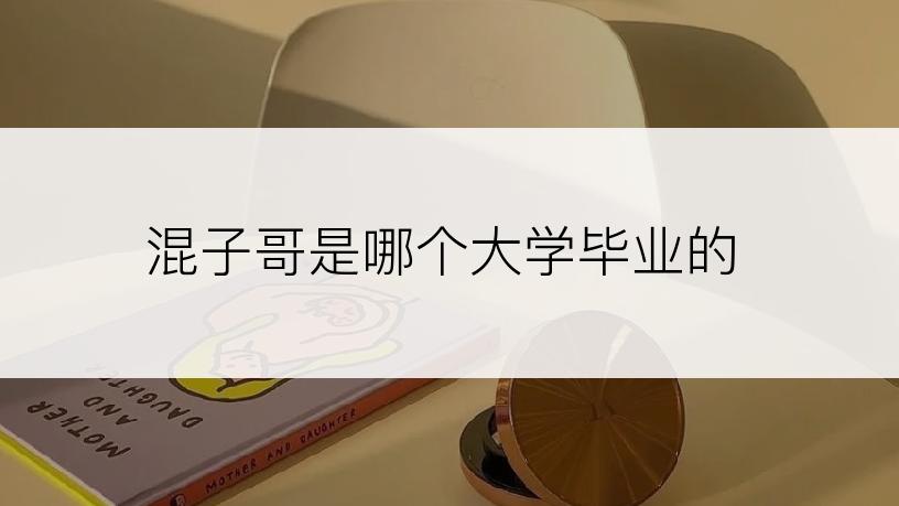 混子哥是哪个大学毕业的