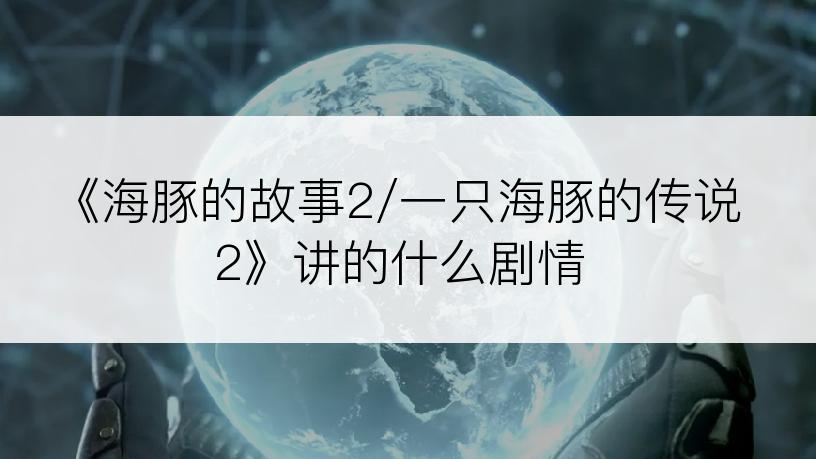 《海豚的故事2/一只海豚的传说2》讲的什么剧情