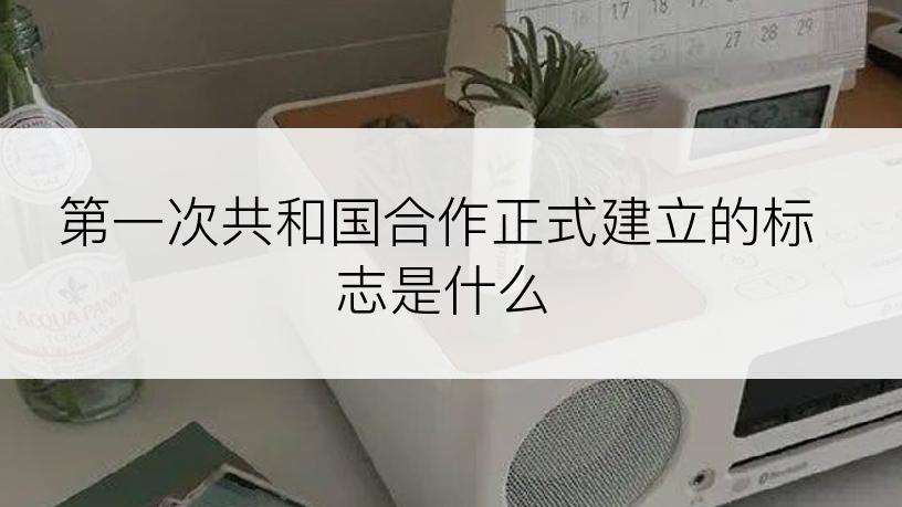 第一次共和国合作正式建立的标志是什么