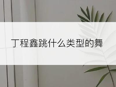 丁程鑫跳什么类型的舞