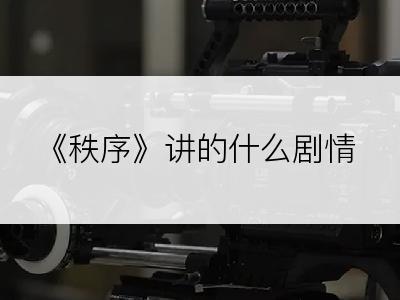 《秩序》讲的什么剧情