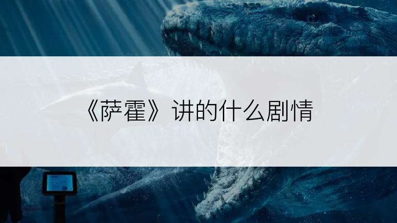 《萨霍》讲的什么剧情