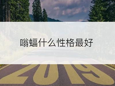 嗡蝠什么性格最好