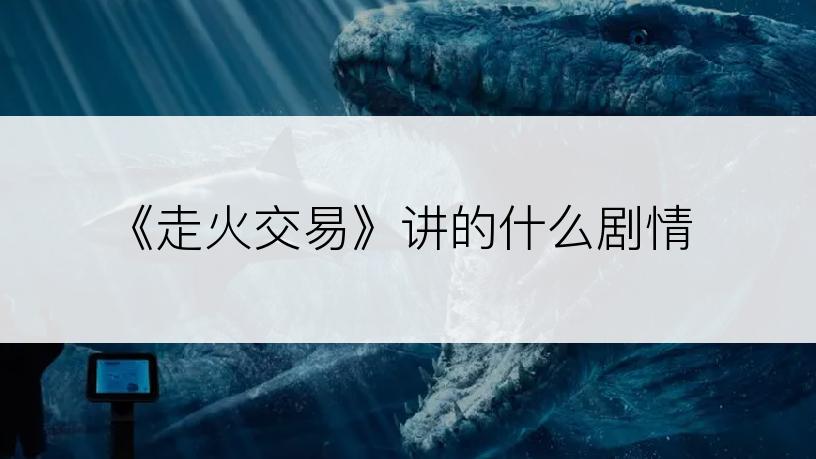 《走火交易》讲的什么剧情