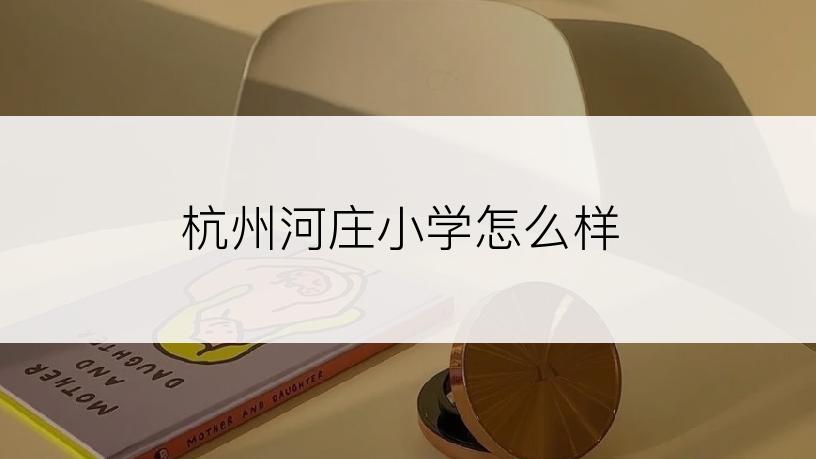 杭州河庄小学怎么样