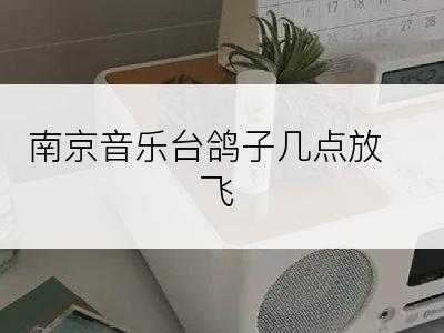 南京音乐台鸽子几点放飞