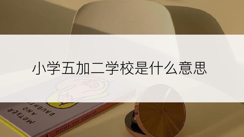 小学五加二学校是什么意思