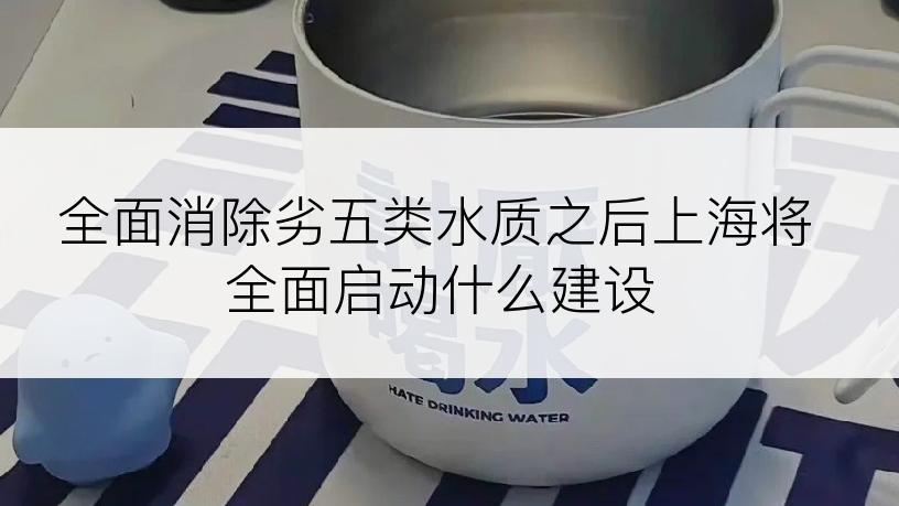 全面消除劣五类水质之后上海将全面启动什么建设