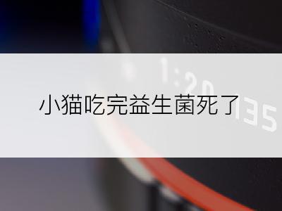 小猫吃完益生菌死了