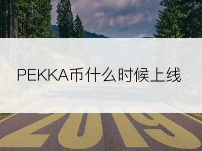 PEKKA币什么时候上线