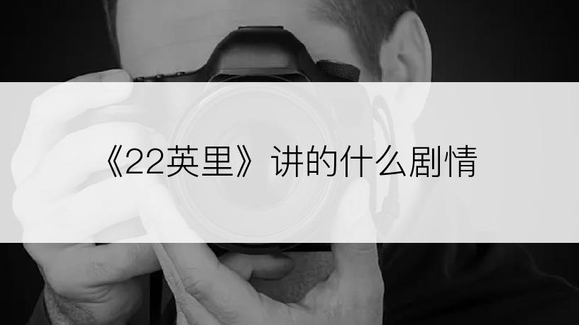 《22英里》讲的什么剧情