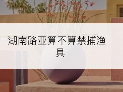 湖南路亚算不算禁捕渔具