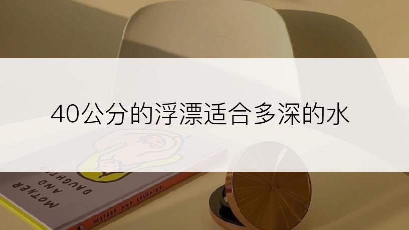 40公分的浮漂适合多深的水