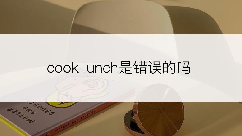 cook lunch是错误的吗