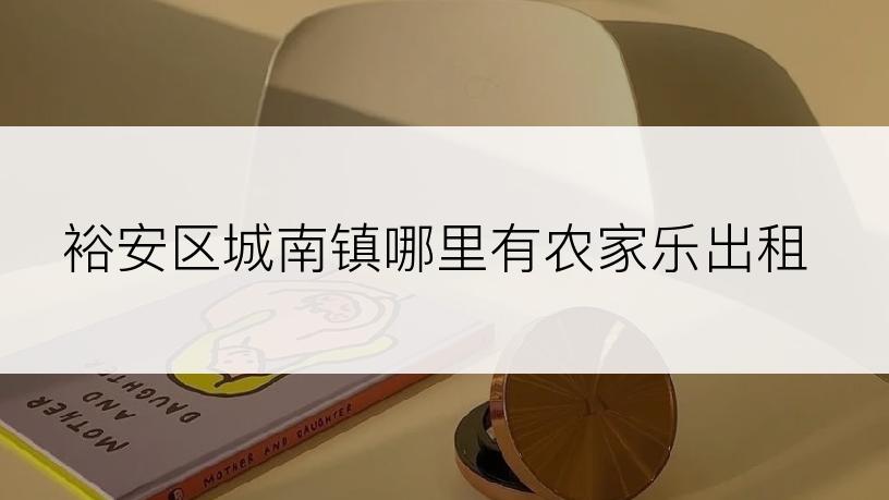 裕安区城南镇哪里有农家乐出租