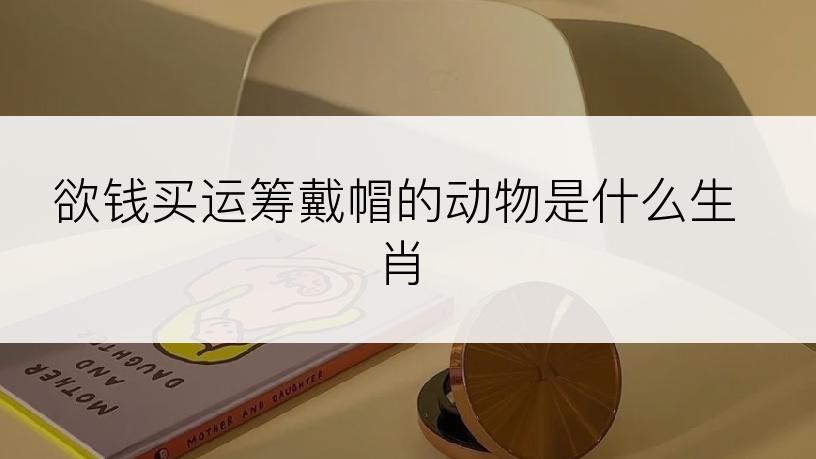 欲钱买运筹戴帽的动物是什么生肖