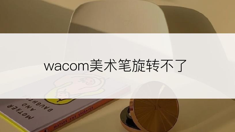 wacom美术笔旋转不了