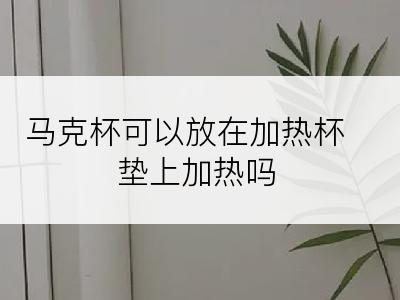 马克杯可以放在加热杯垫上加热吗