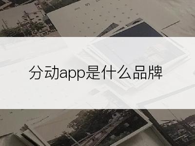 分动app是什么品牌