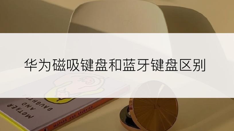 华为磁吸键盘和蓝牙键盘区别