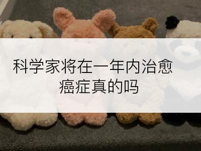 科学家将在一年内治愈癌症真的吗