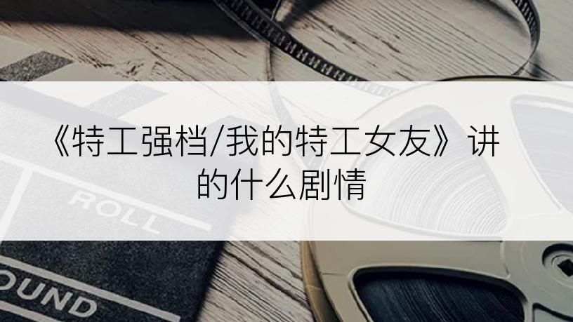 《特工强档/我的特工女友》讲的什么剧情