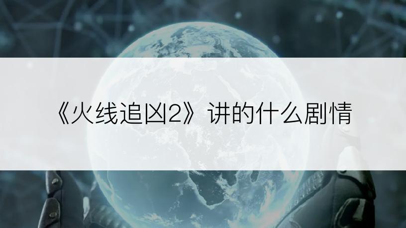 《火线追凶2》讲的什么剧情