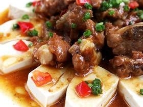 豆豉排骨蒸豆腐的制作方法