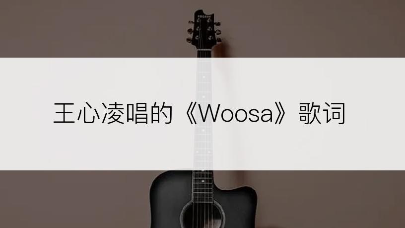 王心凌唱的《Woosa》歌词