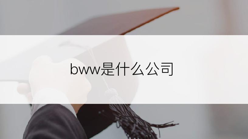 bww是什么公司