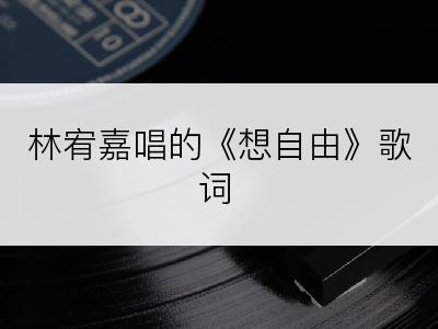 林宥嘉唱的《想自由》歌词