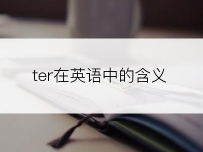 ter在英语中的含义