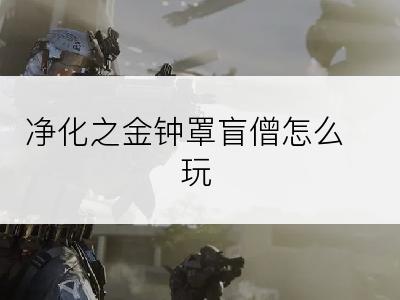 净化之金钟罩盲僧怎么玩